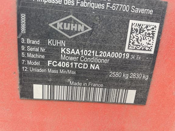 Image of Kuhn FC4061TCD equipment image 4