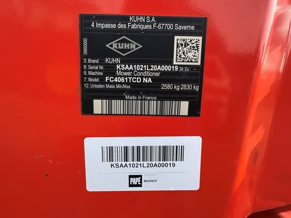 Image of Kuhn FC4061TCD equipment image 2