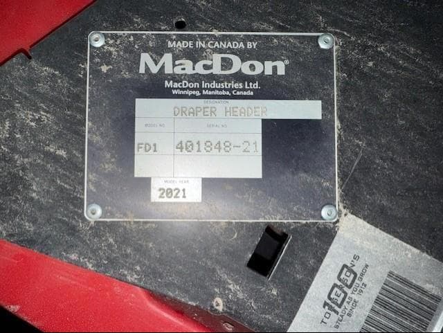 Image of MacDon FD145 equipment image 1