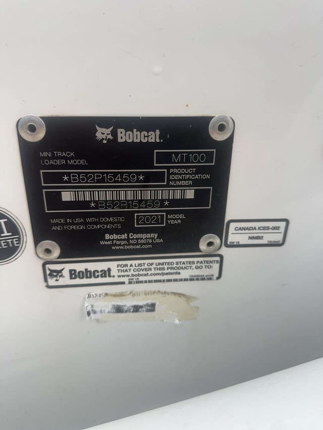 Image of Bobcat MT100 equipment image 3