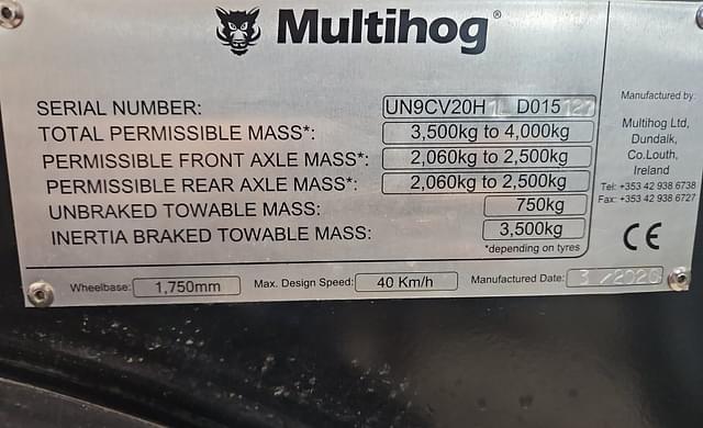 Image of MultiHog CV350 equipment image 3