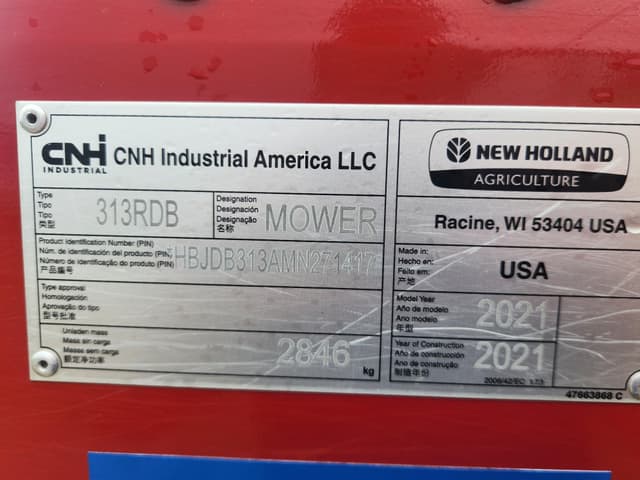 Image of New Holland 313 equipment image 2