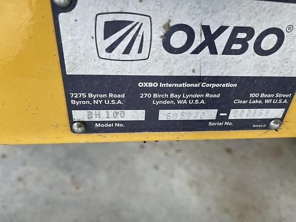 Image of Oxbo BH100 equipment image 2