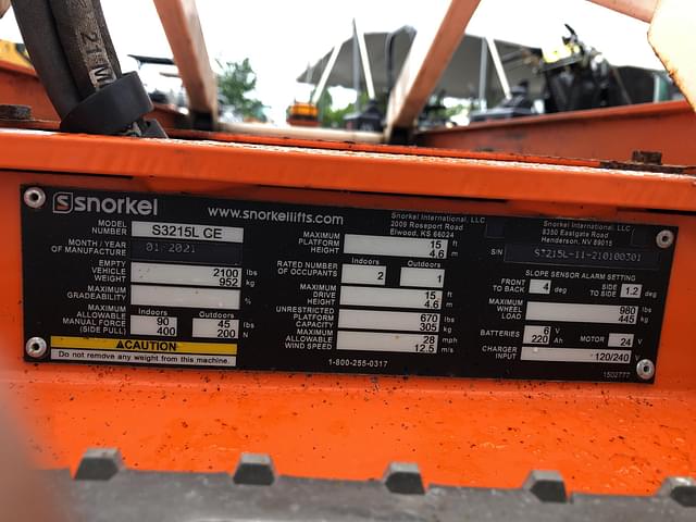 Image of Snorkel S3215L equipment image 2