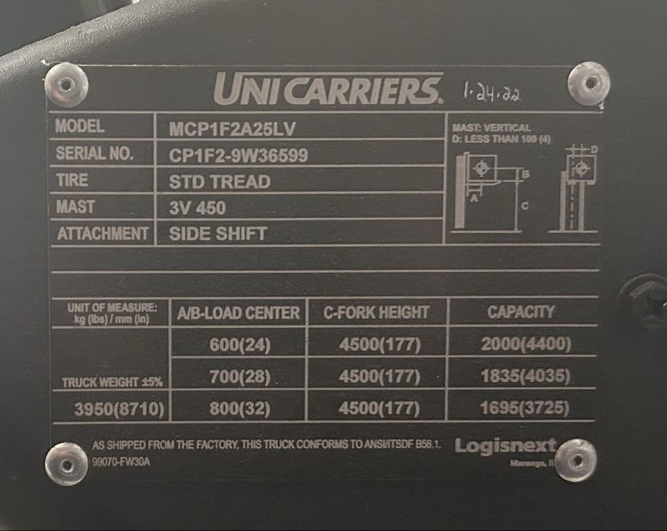 Image of Unicarriers CF50 Image 1