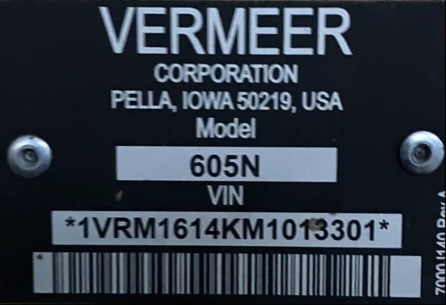 Image of Vermeer 605N equipment image 1