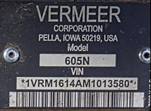 Image of Vermeer 605N equipment image 1