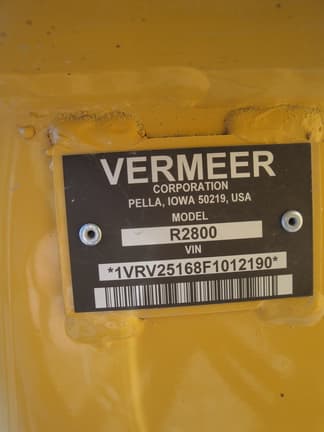 Image of Vermeer R2800 equipment image 4