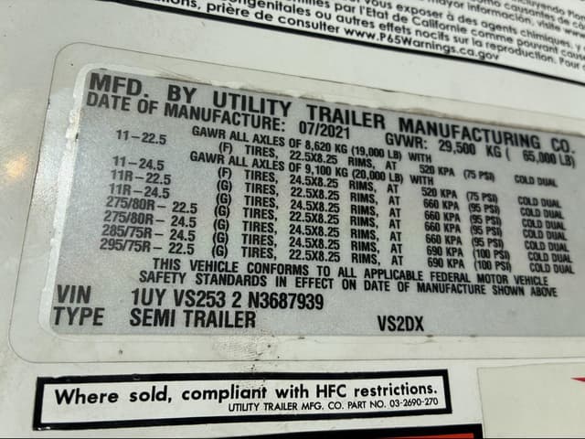 Image of Utility VS2DX equipment image 1