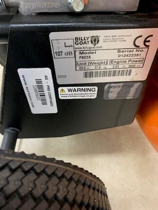 Image of Billy Goat F602X equipment image 4