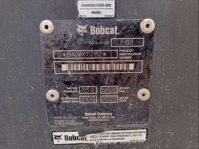 Image of Bobcat E88 equipment image 4