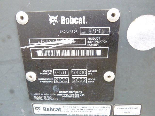 Image of Bobcat E88 equipment image 4