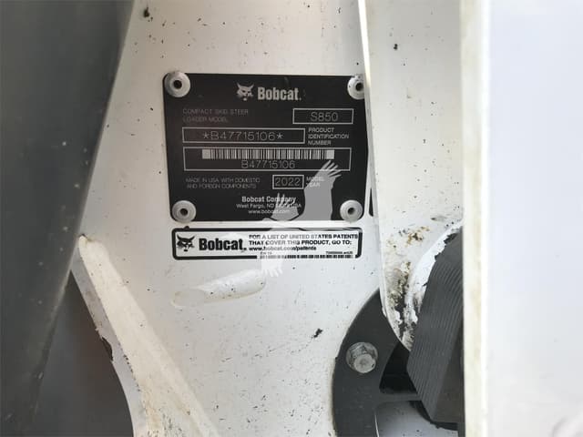 Image of Bobcat S850 equipment image 1