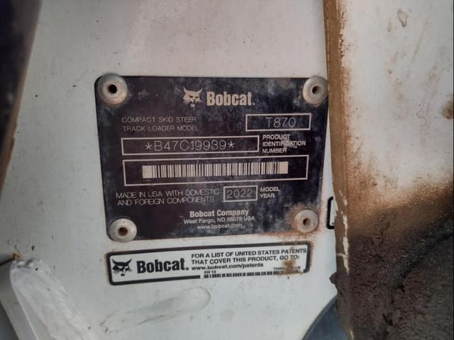 Image of Bobcat T870 equipment image 4