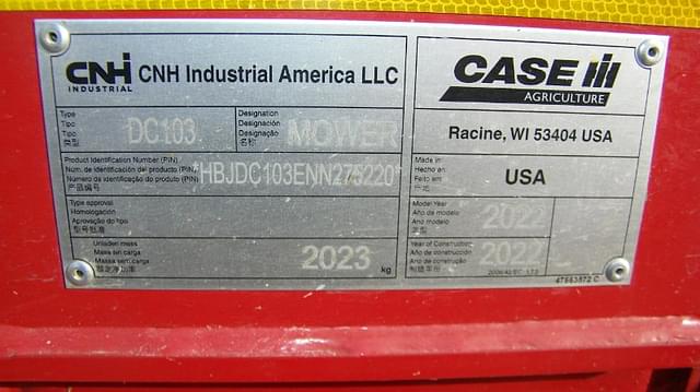 Image of Case IH DC103 equipment image 4