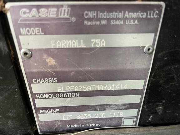 Image of Case IH Farmall 75A equipment image 4