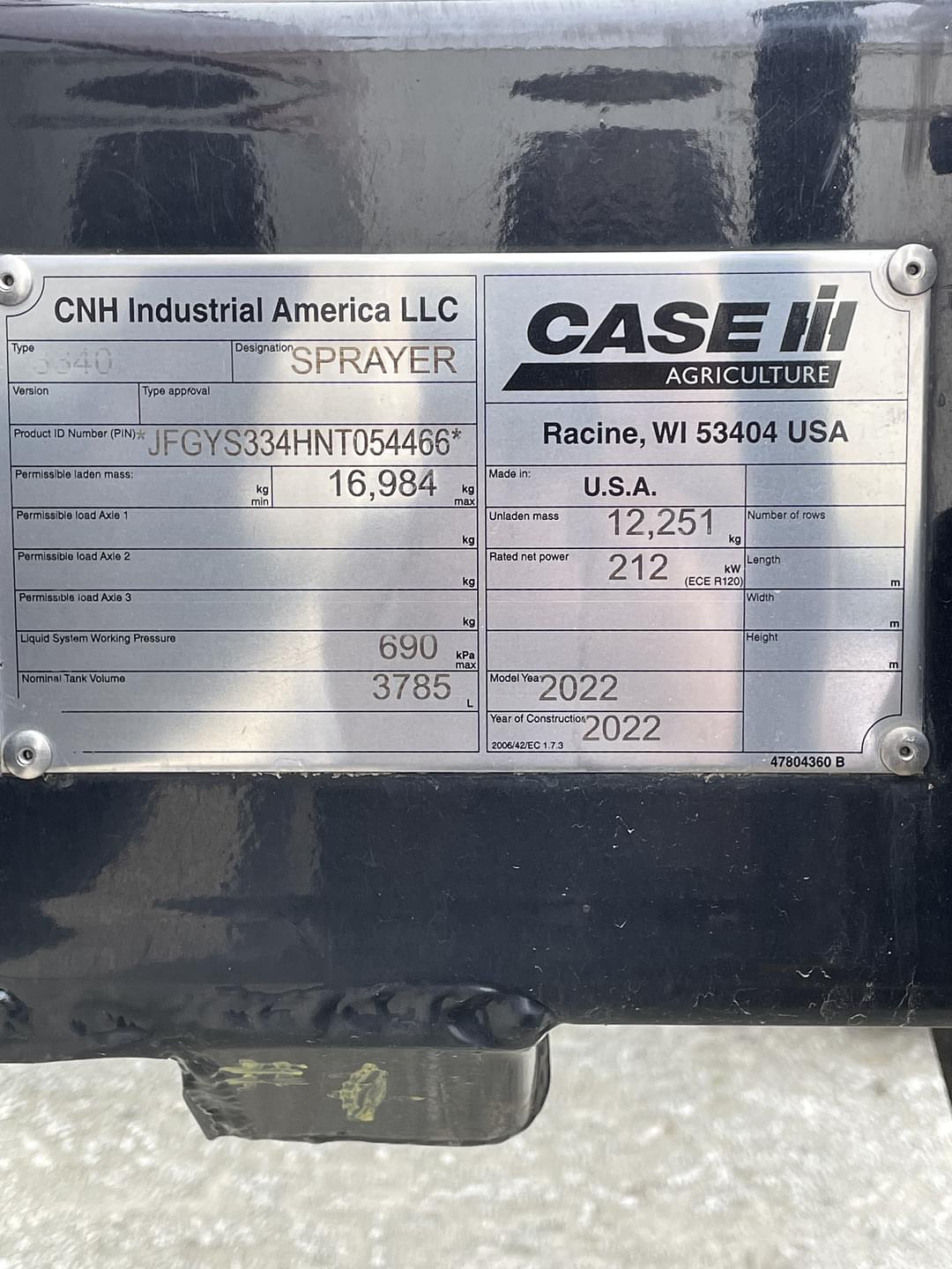 Image of Case IH Patriot 3340 Image 1