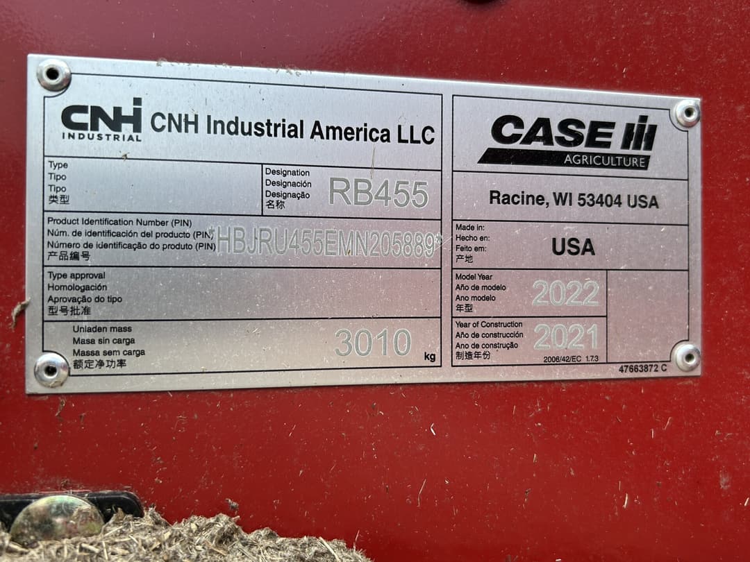 Image of Case IH RB455A Image 1