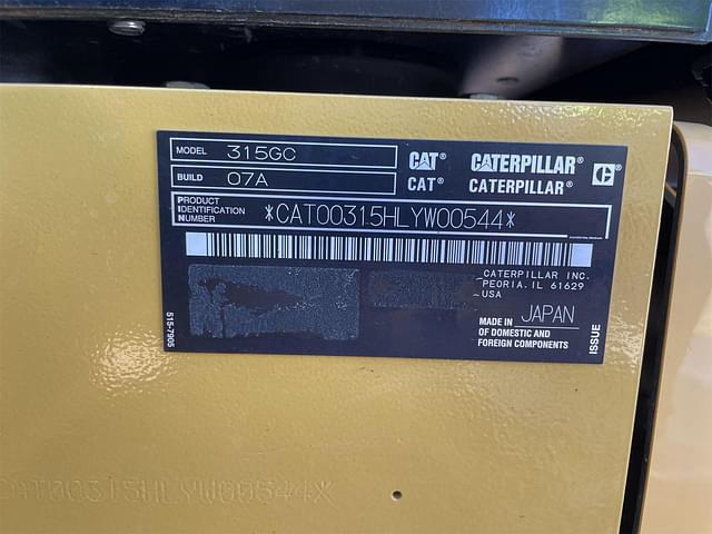 Thumbnail image Caterpillar 315GC 25