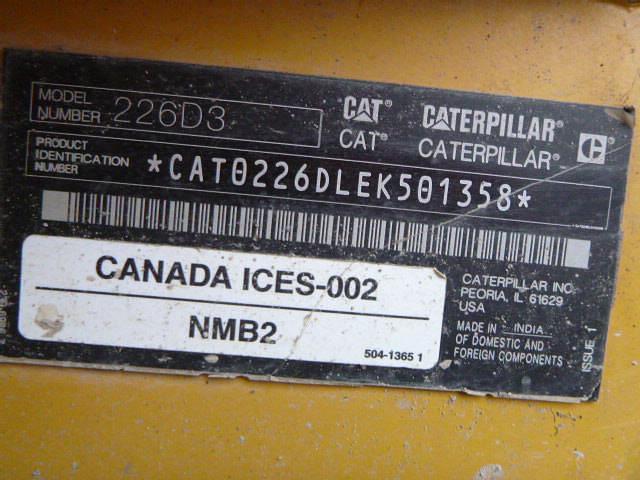 Image of Caterpillar 226D3 equipment image 4