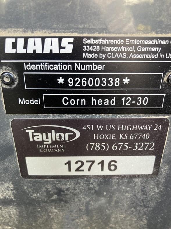 Image of CLAAS 12-30 equipment image 3