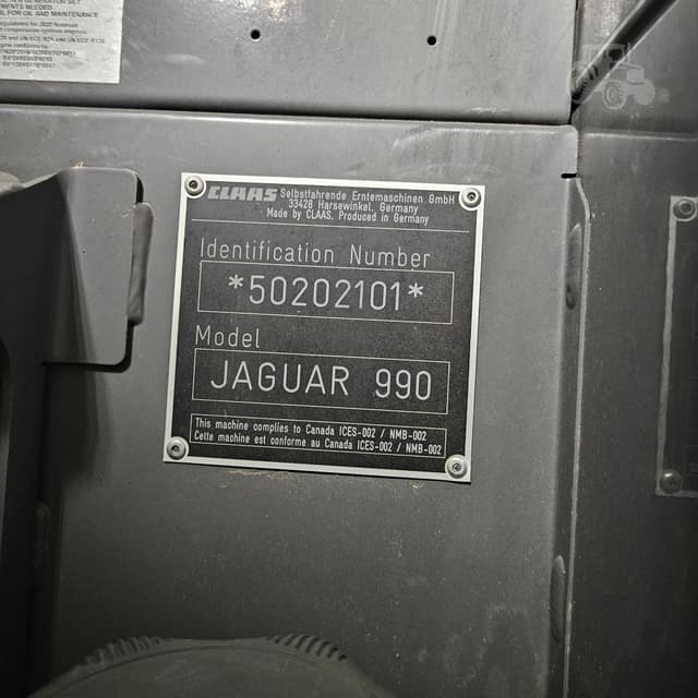Image of CLAAS Jaguar 990 equipment image 1