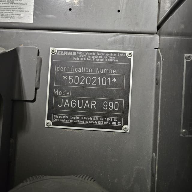Image of CLAAS Jaguar 990 equipment image 1