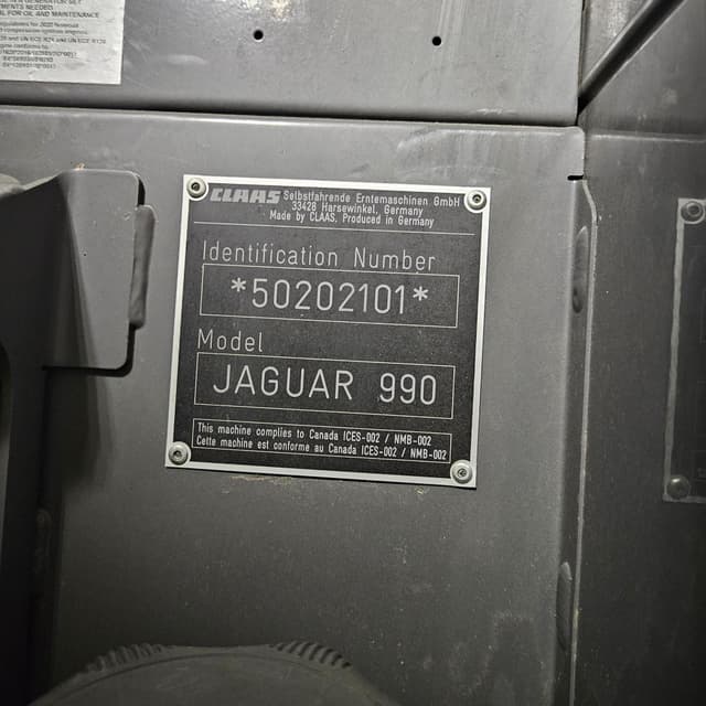 Image of CLAAS Jaguar 990 equipment image 1