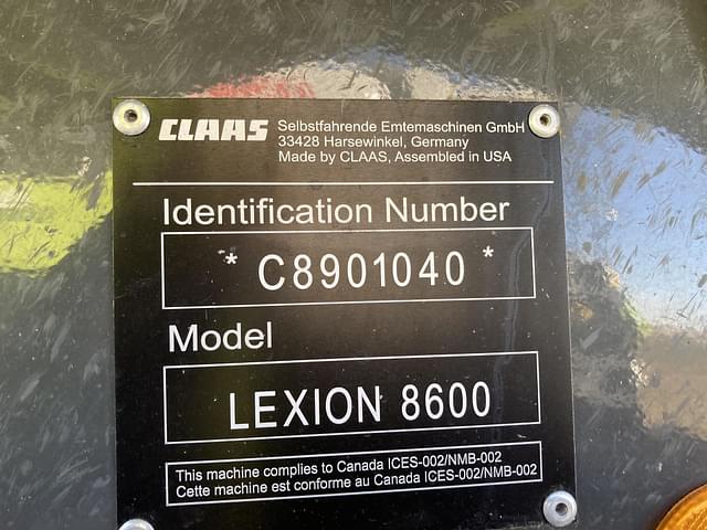 Image of CLAAS Lexion 8600TT equipment image 4