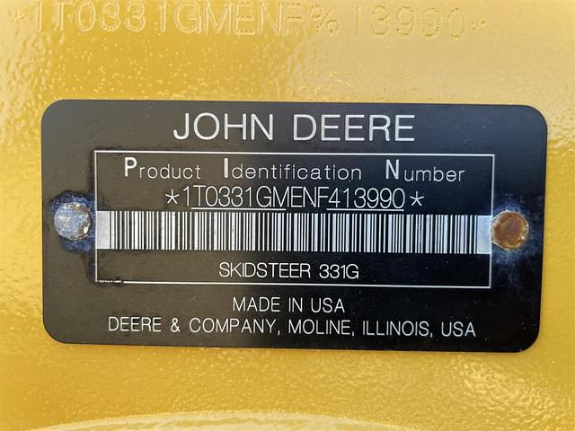 Image of John Deere 331G equipment image 4