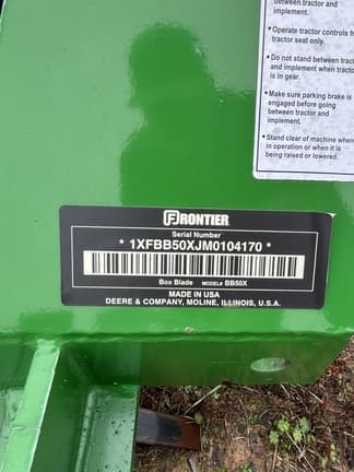 2022 Frontier BB5060 Other Equipment 3 Point Attachments for Sale ...