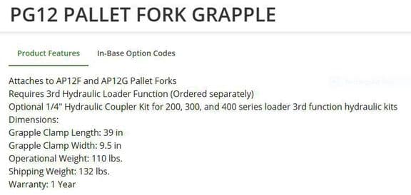 Image of Frontier PG12 equipment image 2