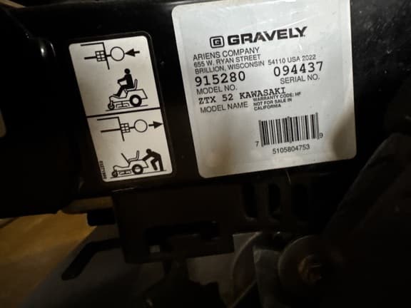 Image of Gravely ZTX-52 equipment image 1