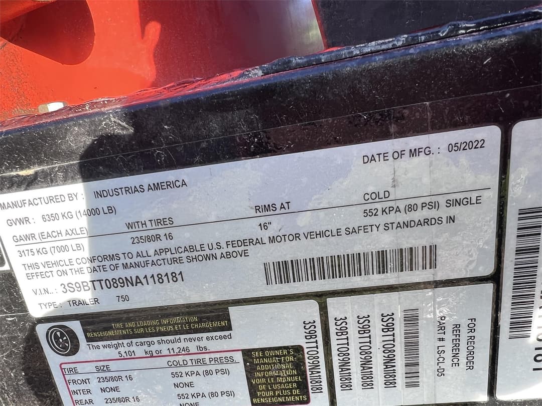 Image of  Industrias America 750 Image 1