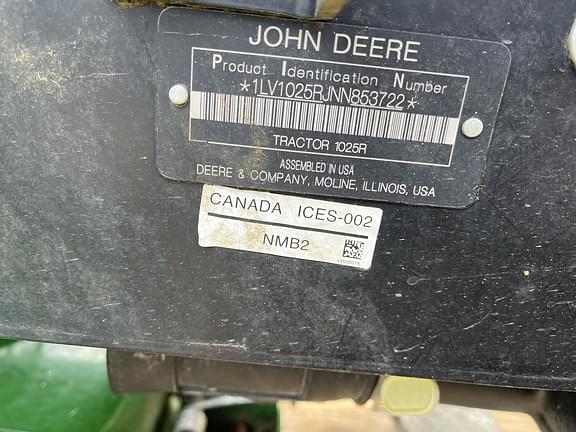 Image of John Deere 1025R equipment image 4