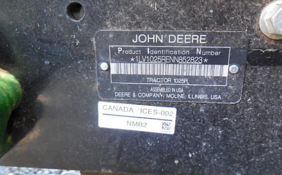 Image of John Deere 1025R equipment image 4
