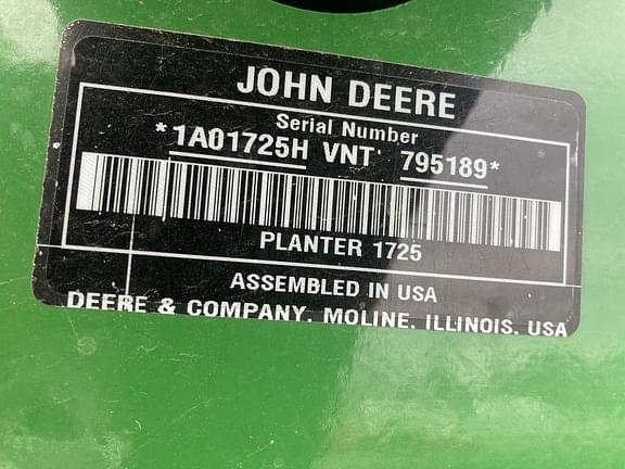 Image of John Deere 1725C equipment image 1