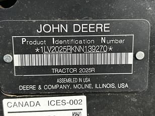 Main image John Deere 2025R 20