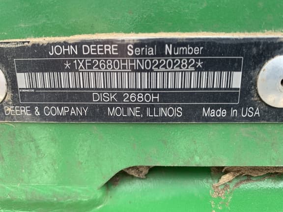 Image of John Deere 2680H equipment image 4