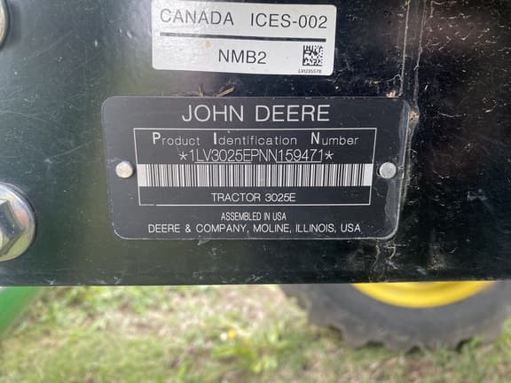 Image of John Deere 3025E equipment image 1