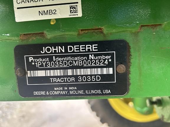 Image of John Deere 3035D equipment image 1