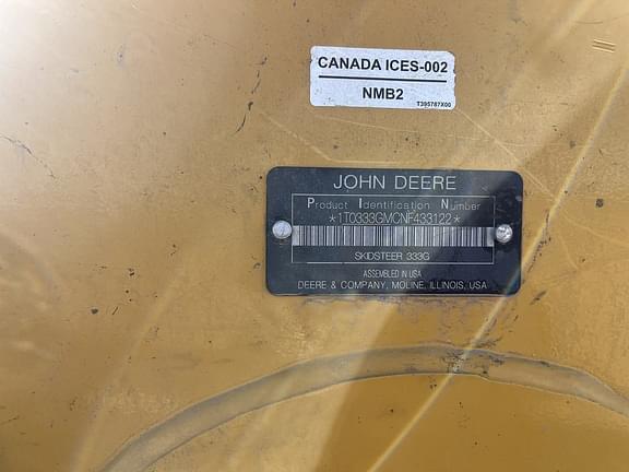 Image of John Deere 333G equipment image 4