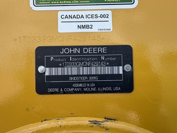 Image of John Deere 333G equipment image 1