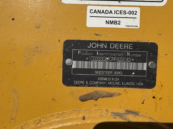 Image of John Deere 333G equipment image 4