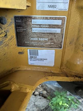Image of John Deere 35G equipment image 2