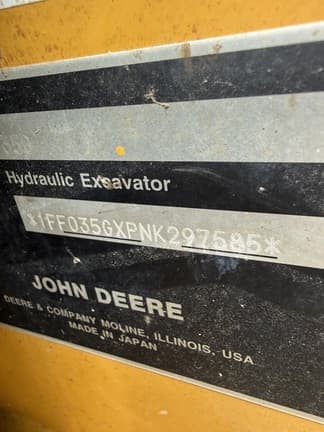 Image of John Deere 35G equipment image 4