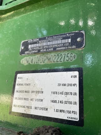 Image of John Deere 410R equipment image 1