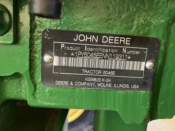 Image of John Deere 5045E equipment image 2