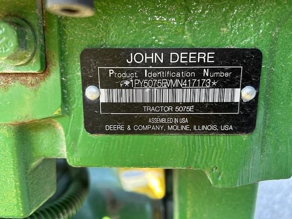 Image of John Deere 5075E equipment image 1