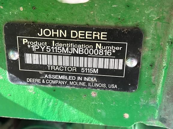 Image of John Deere 5115M equipment image 4